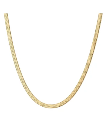 Colier de otel inoxidabil cu placaj de aur de 14K, Auriu