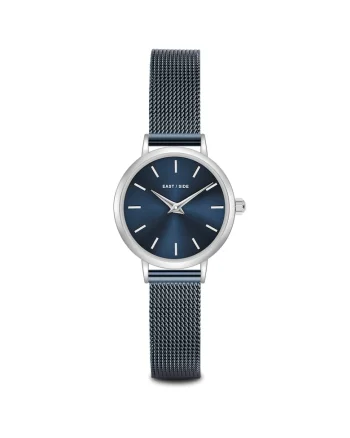 Ceas cu bratara cu model plasa, Bleumarin