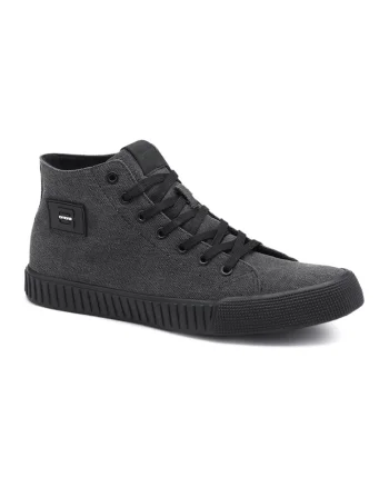 Pantofi sport cu logo aplicat Canvas, Negru stins