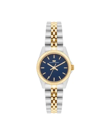 Ceas quartz cu doua nuante, Argintiu