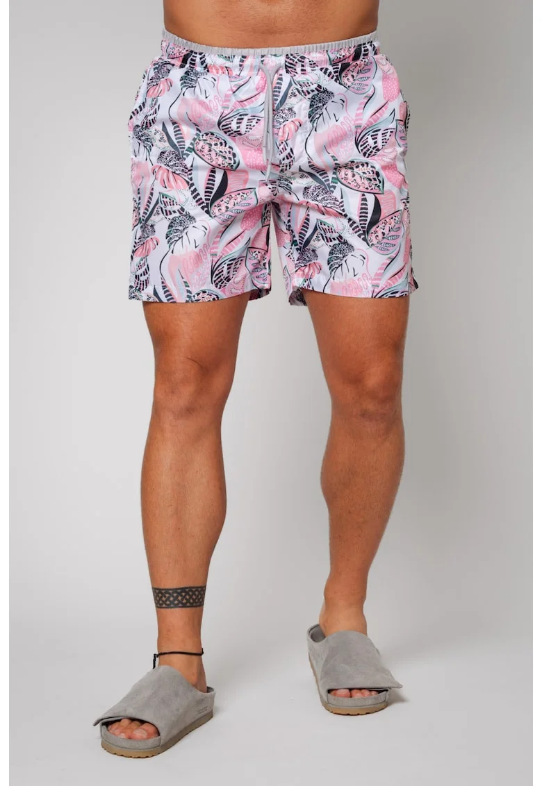 Pantaloni scurt de baie Leves Pink/Grey 12746, Gri