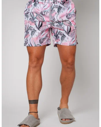 Pantaloni scurt de baie Leves Pink/Grey 12746, Gri