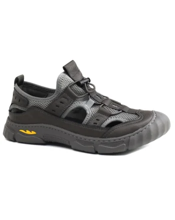 Pantofi barbati decupati A93001, Gri