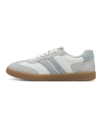 Pantofi sport cu garnituri contrastante, Gri deschis/Albastru prafuit/Alb murdar