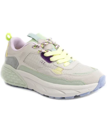 Sneakers dama JL51513A WHITE/LIGHT MINT, Multicolor