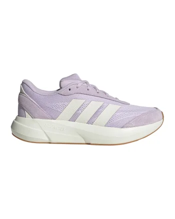 Pantofi sport cu insertii de piele intoarsa Lightshift, Alb fildes/Lila