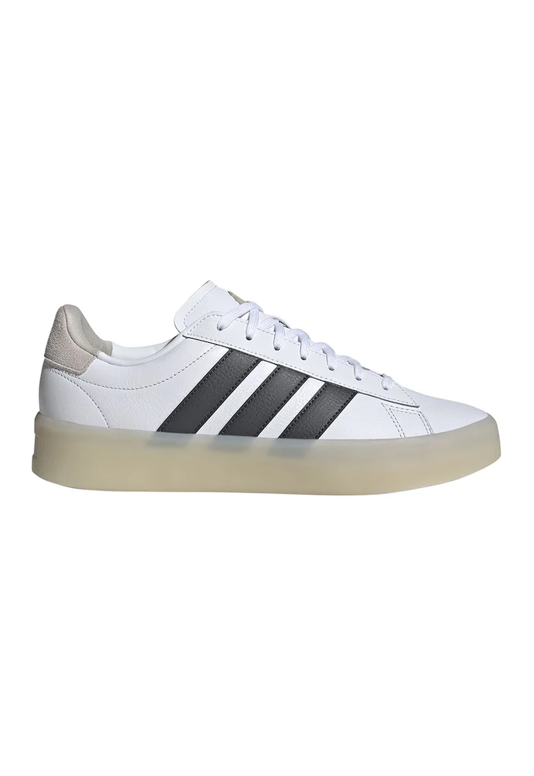 Pantofi sport de piele si piele intoarsa GC Disrupt, Negru/Alb optic