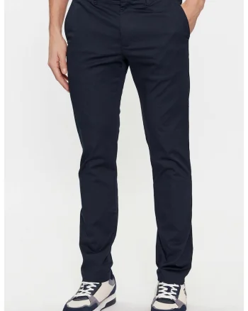Pantaloni barbati  chino Bleecker Printed Structure MW0MW28642, Bleumarin