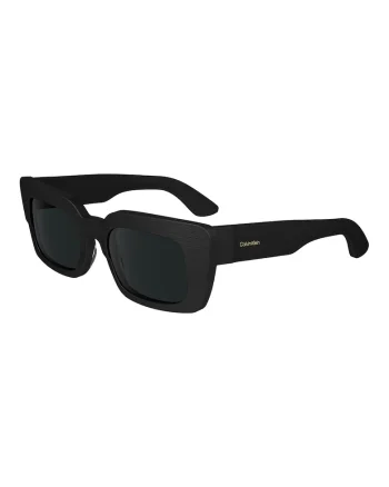 Ochelari de soare dreptunghiulari cu logo, Negru