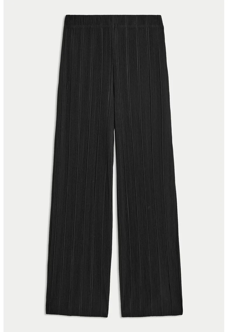 Pantaloni uni striati, Negru stins