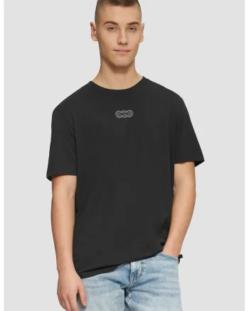 Tricou regular fit de bumbac, Negru