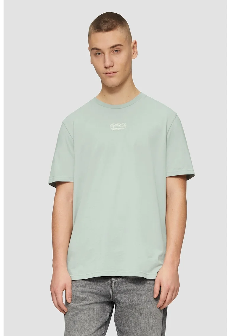 Tricou regular fit de bumbac, Verde pal