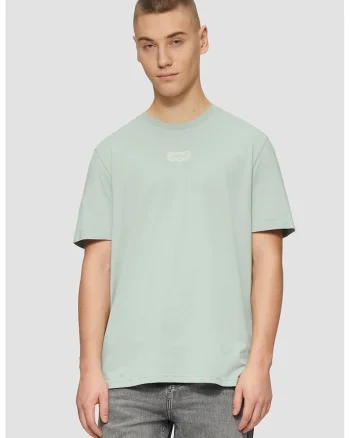 Tricou regular fit de bumbac, Verde pal