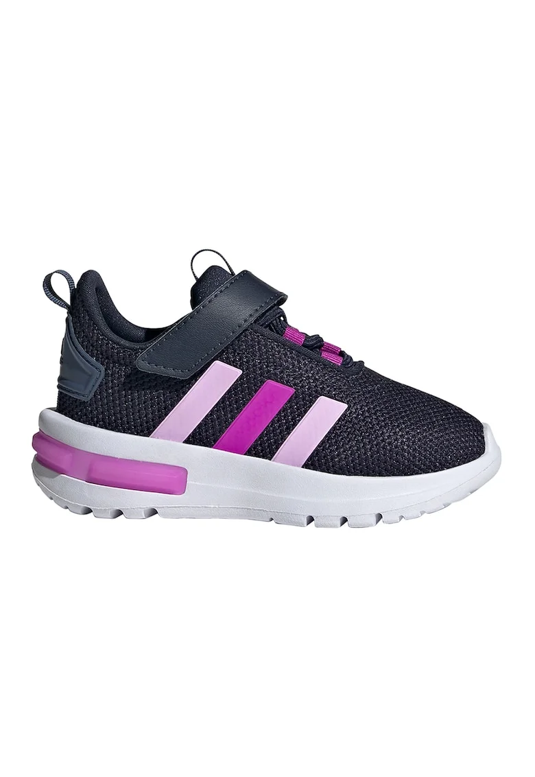 Pantofi sport cu velcro si insertii de piele ecologica Racer TR23, Fucsia/Albastru ultramarin/Lila