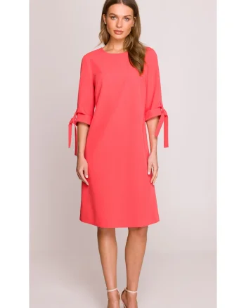 Rochie cu maneci legate,
