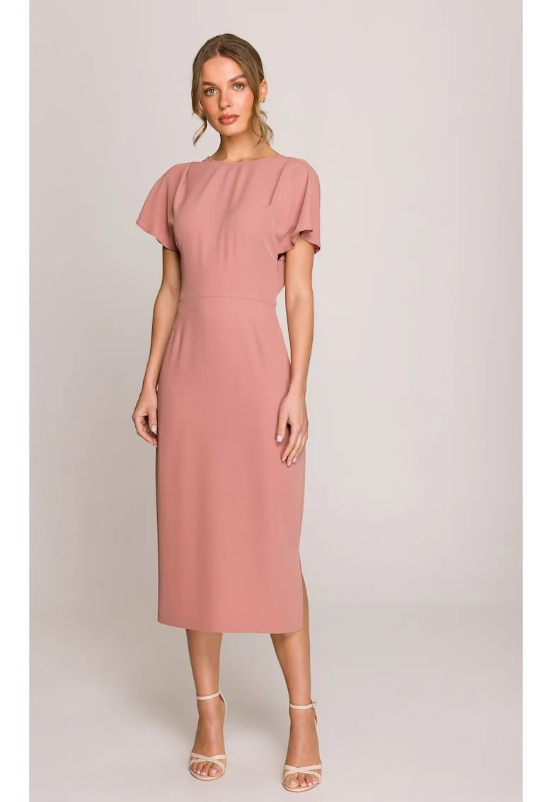 Rochie cu decolteu la spate si deschidere,