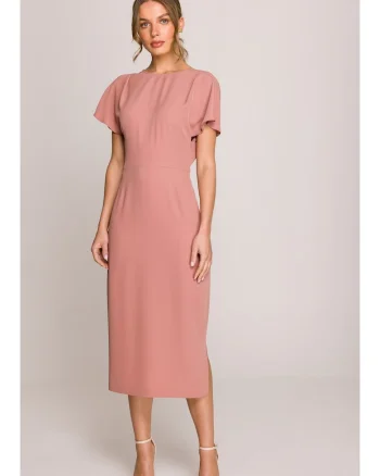 Rochie cu decolteu la spate si deschidere,