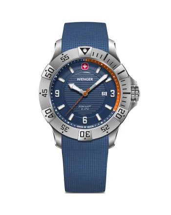 Ceas barbatesc  Quartz, 43mm, 20ATM, Albastru
