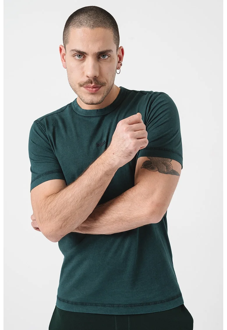 Tricou de bumbac Tokks, Verde englez