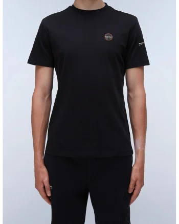 Tricou cu logo, Negru
