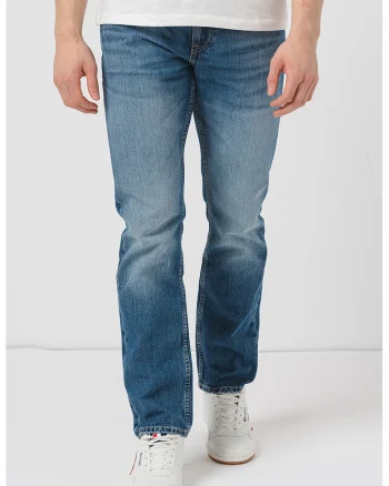 Blugi slim fit cu aspect decolorat Angels, Albastru