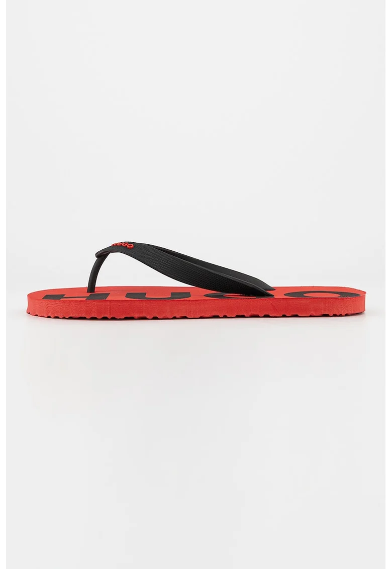 Papuci flip-flop cu logo Arvel, Rosu/Negru