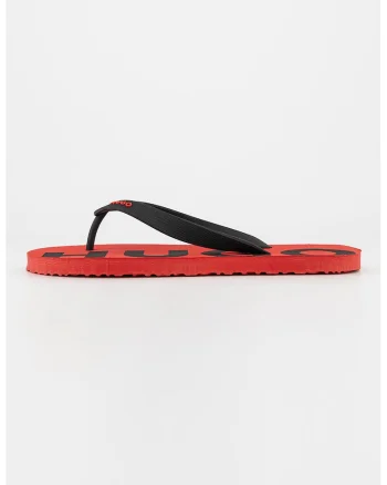 Papuci flip-flop cu logo Arvel, Rosu/Negru