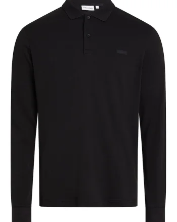 Bluza polo uni din bumbac organic, Negru