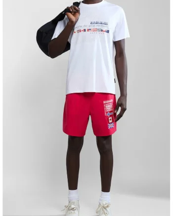 Tricou de bumbac cu modell grafic, Alb