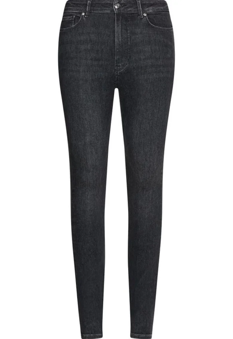 Blugi ultra skinny Harlem, Negru stins,