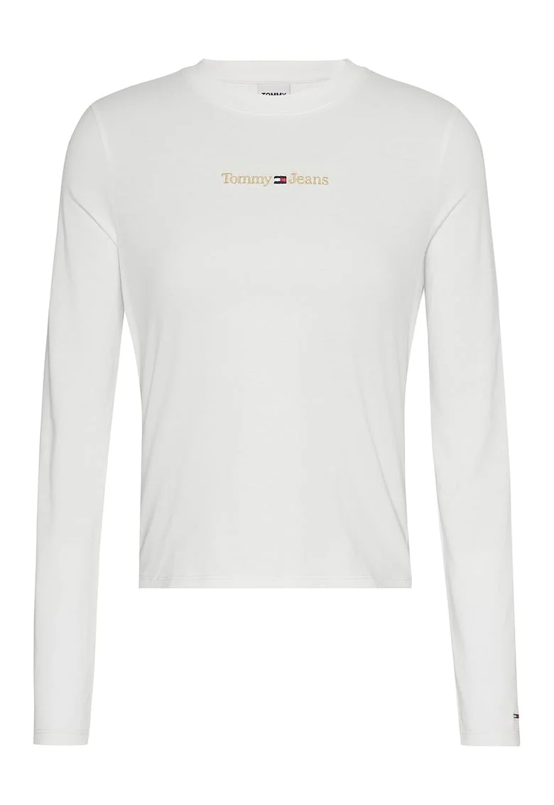 Bluza cu logo brodat, Alb