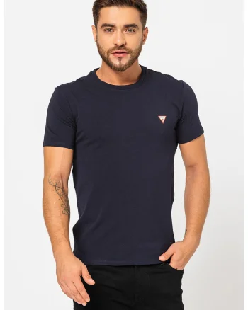 Tricou super slim fit din amestec de bumbac, Bleumarin