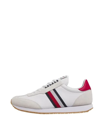 Pantofi sport de piele ecologica cu garnituri de piele intoarsa