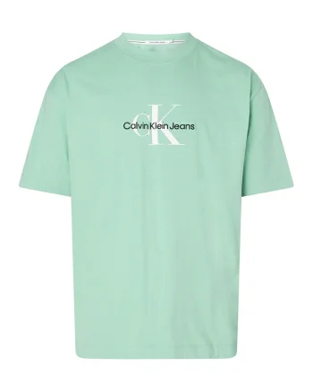 Tricou supradimensionat cu logo, Verde pal