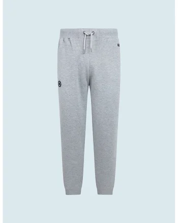 Pantaloni sport cu talie ajustabila, Gri melange