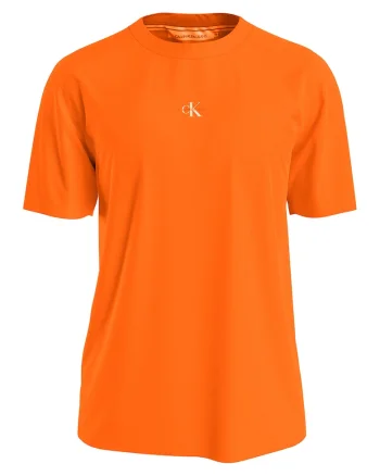 Tricou din bumbac organic cu logo, Portocaliu
