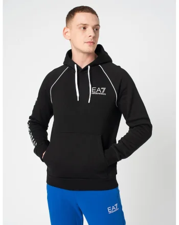 Hanorac cu maneci raglan, Alb/Negru