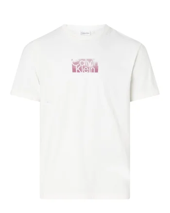 Tricou cu imprimeu logo, Alb murdar