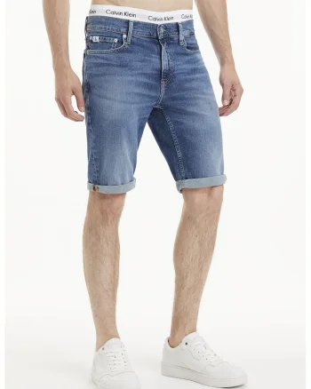 Bermude din denim cu 5 buzunare, Albastru
