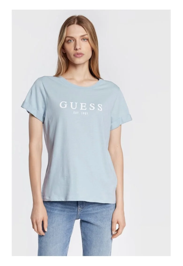 Tricou dama,  946930, Albastru, Bumbac, Albastru