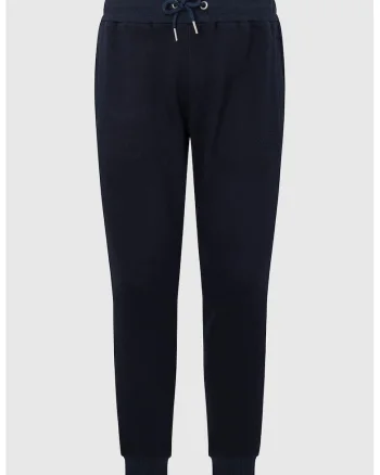 Pantaloni sport cu croiala conica si talie medie, Albastru ultramarin