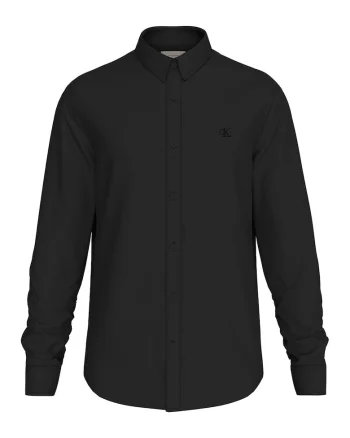 Camasa slim fit din amestec de bumbac, Negru