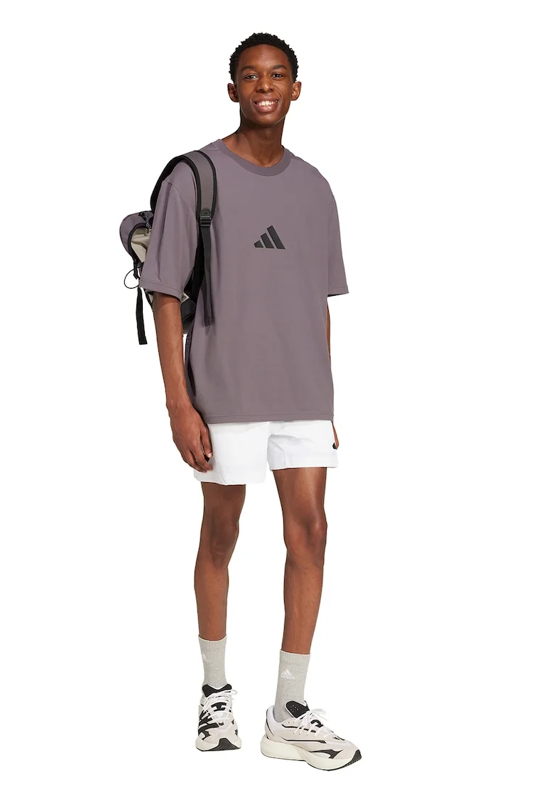 Tricou lejer Z.N.E., Negru/Violet prafuit