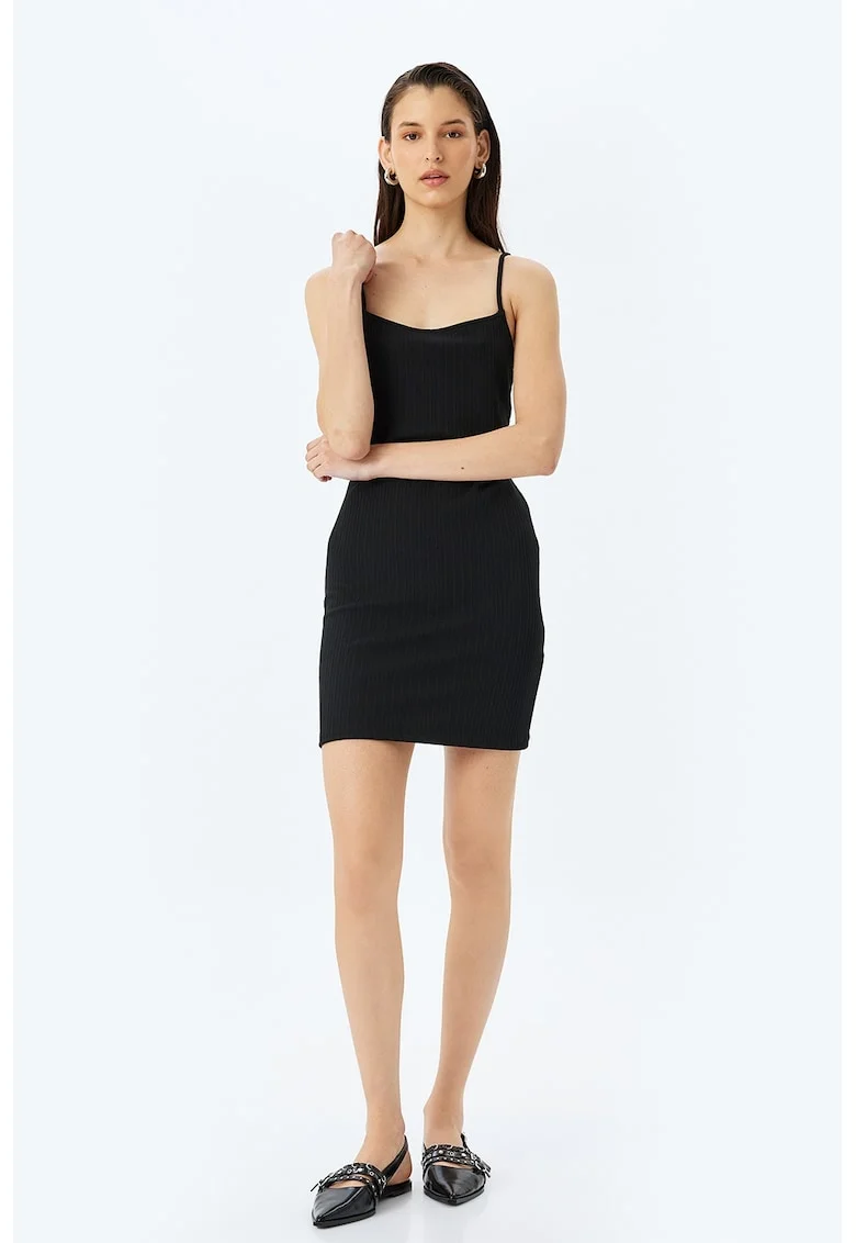 Rochie mini cambrata, Negru