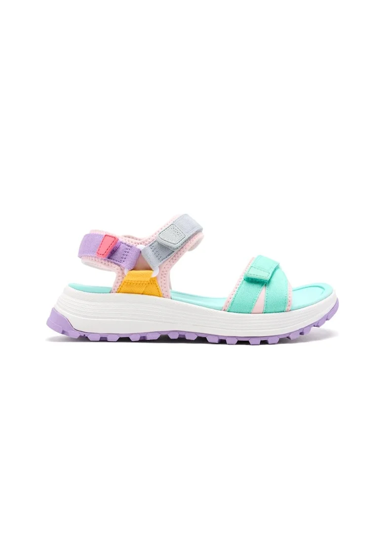 Sandale cu inchidere velcro si aspect contrastant Montville, Multicolor