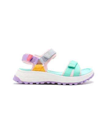 Sandale cu inchidere velcro si aspect contrastant Montville, Multicolor