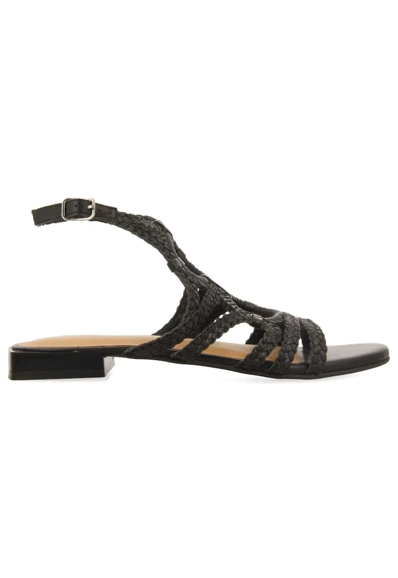 Sandale de piele Birch, Negru