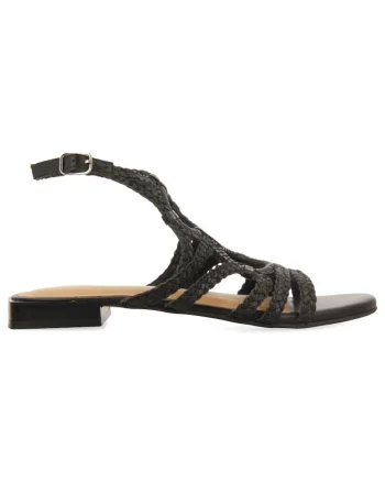 Sandale de piele Birch, Negru