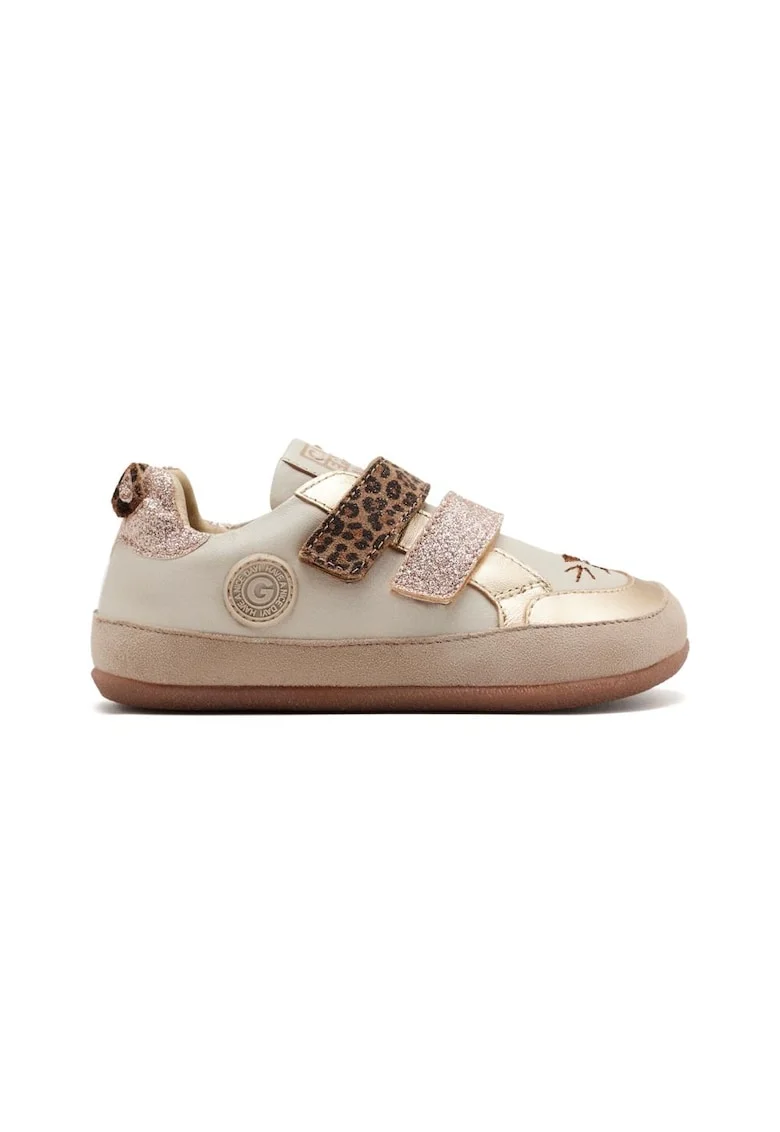 Pantofi din piele si piele ecologica Pawlet, Alb murdar