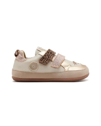 Pantofi din piele si piele ecologica Pawlet, Alb murdar